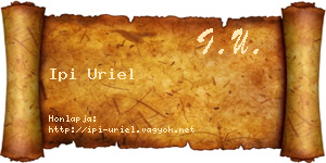 Ipi Uriel névjegykártya